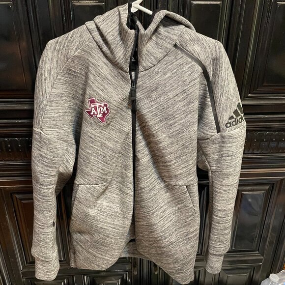 Texas A&M Adidias Full Zip Hoodie!  Authentic! - Picture 1 of 5